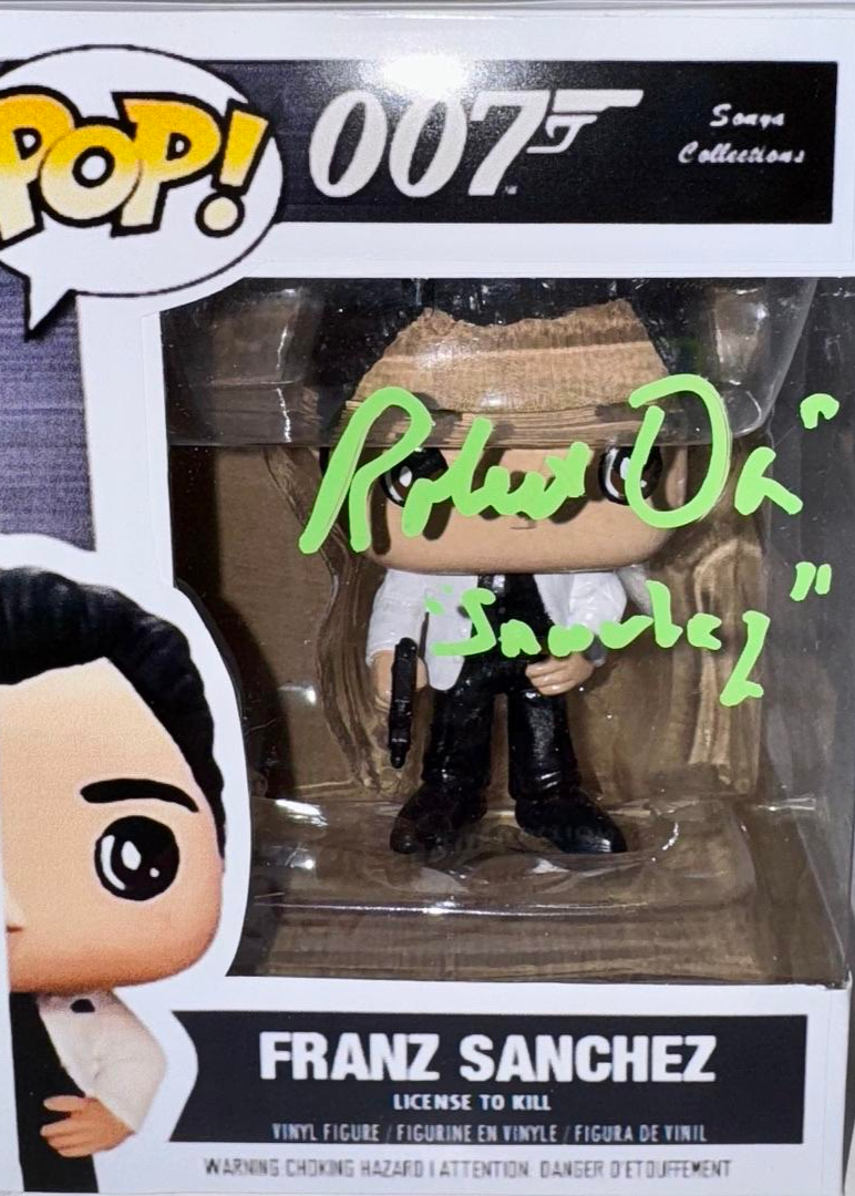 Robert Davi Signed Funko Pop EXCLUSIVE "Franz Sanchez" (James Bond 007) w/Inscription - JSA COA #1